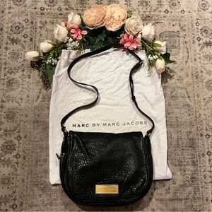 RARE Marc by Marc Jacobs Nash Expandable Crossbody Flap Bag Black